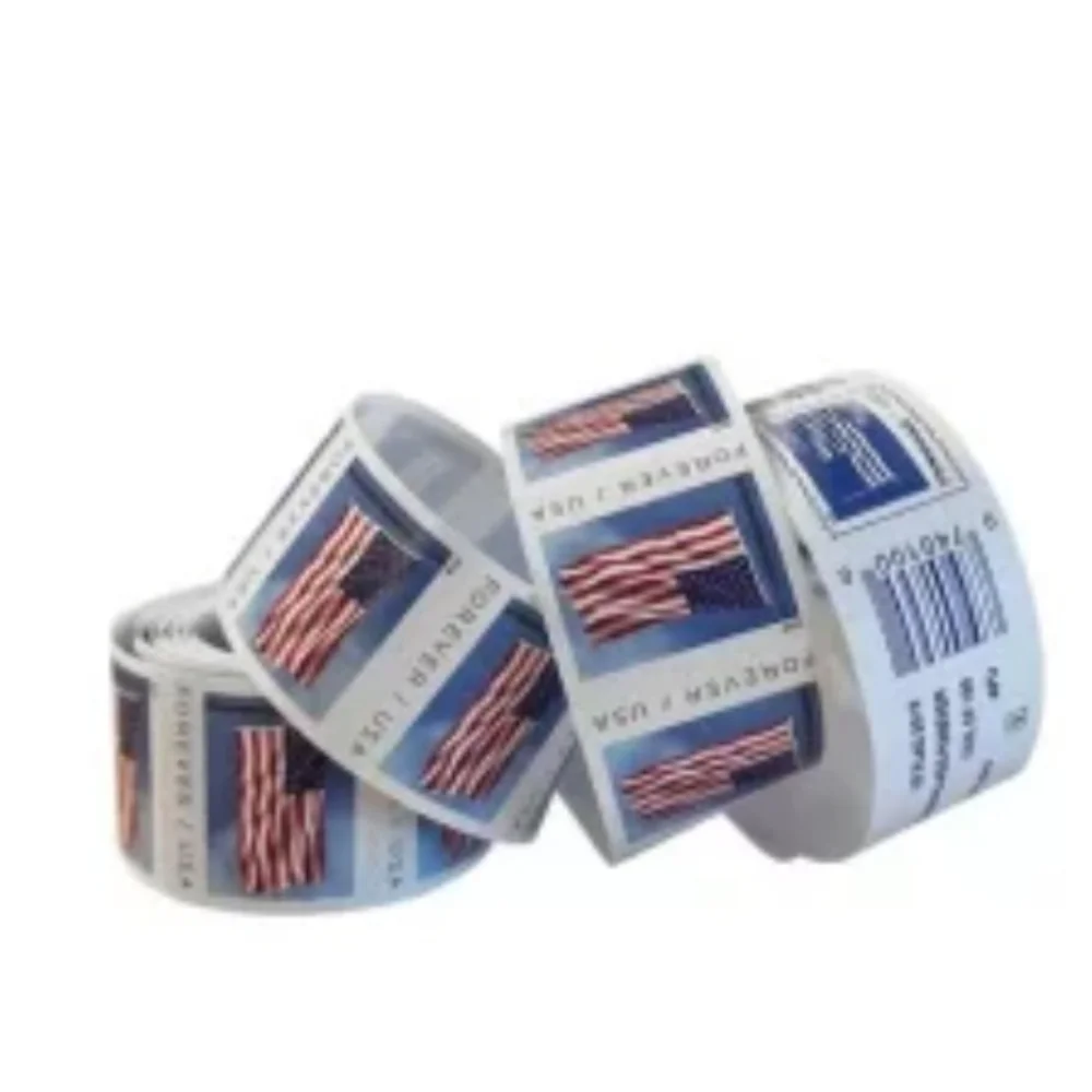 Forever Stamps Roll Of 100 First Class USPS Stamp 2019 Mail U.S.A. Flag‎ Postage